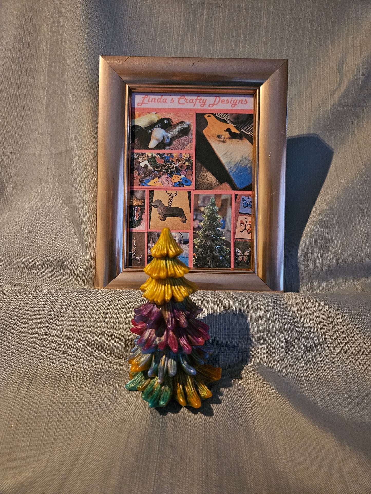 Resin Holiday Tree - Rainbow #903