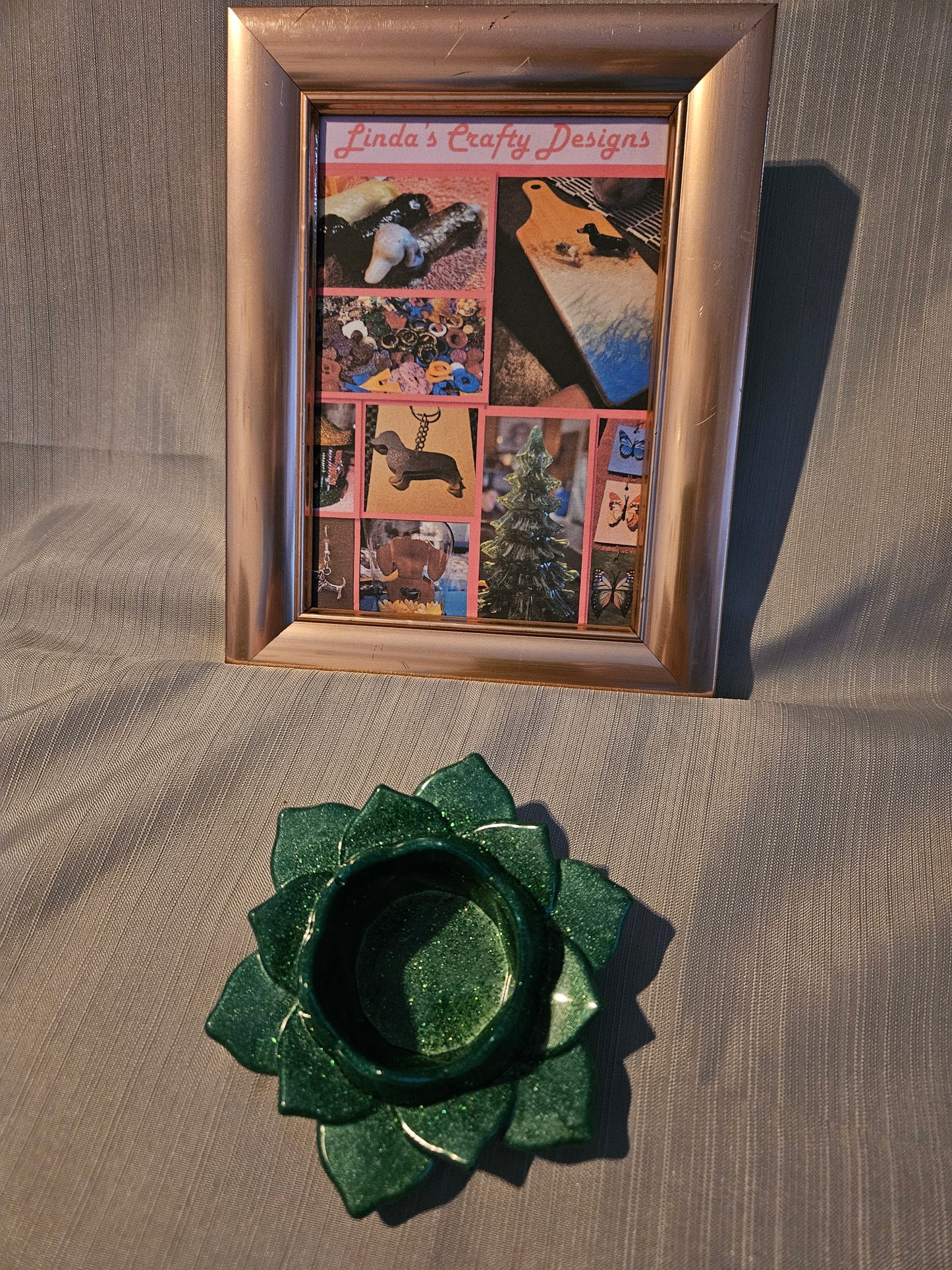 Resin Candle Holder - Flower Power #850