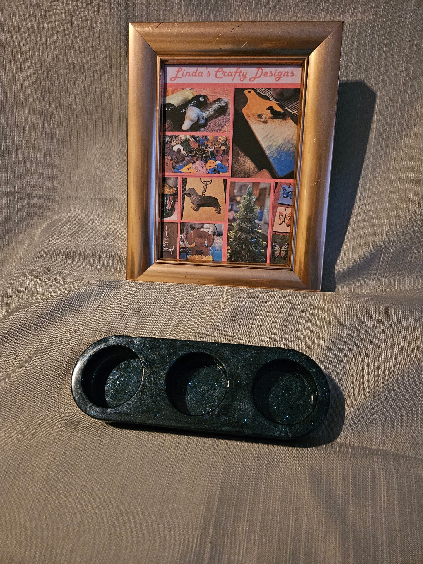 Resin Candle Holder - Three's a Charm #854
