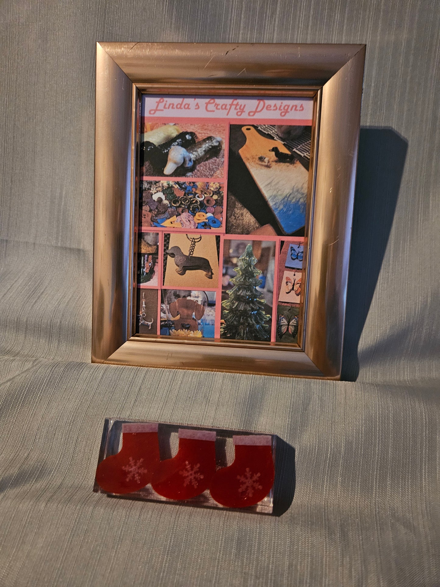 Resin Paperweight - Holiday Stockings #840