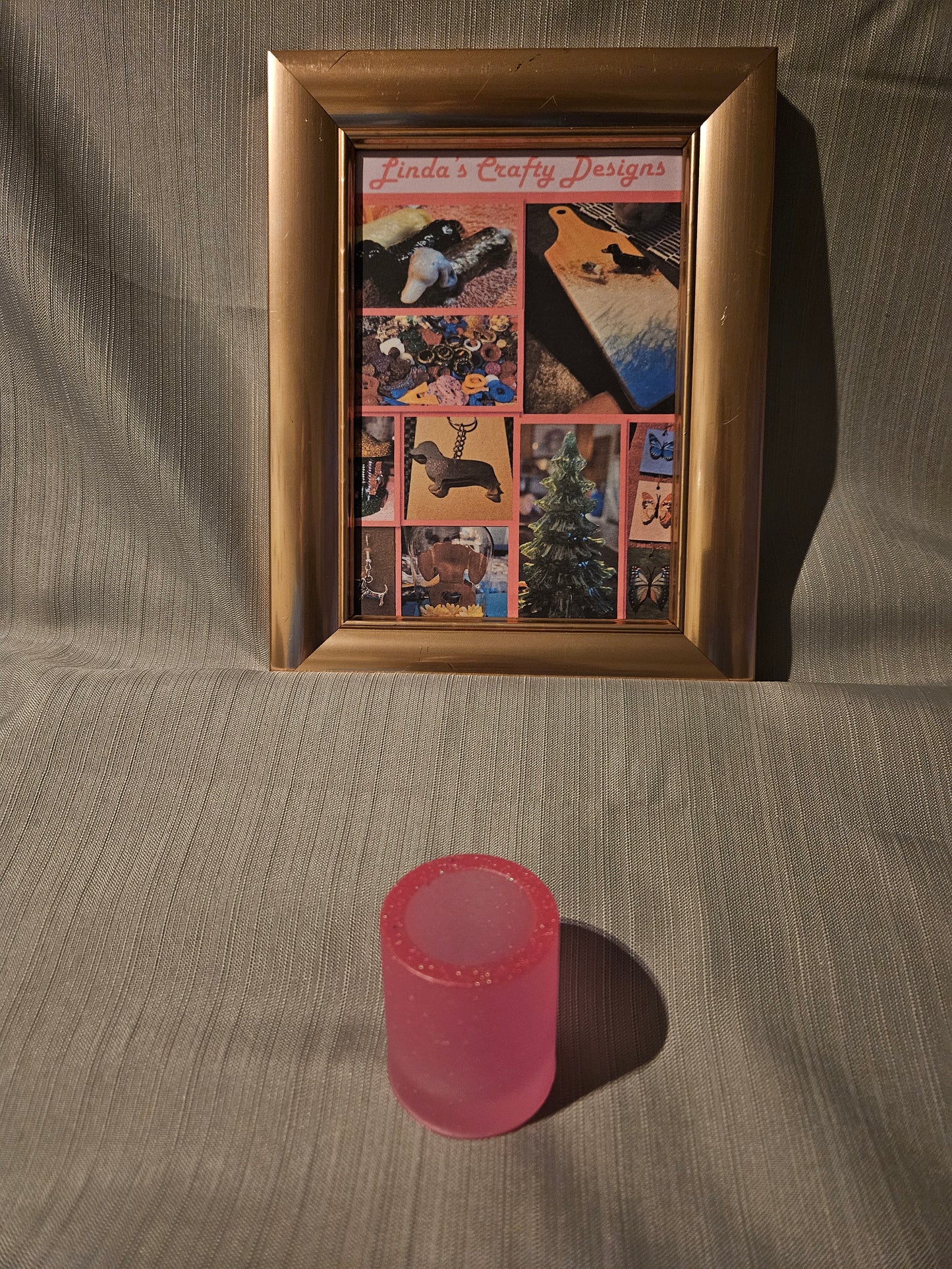 Resin Shot Glass - Pink Sparkles #847