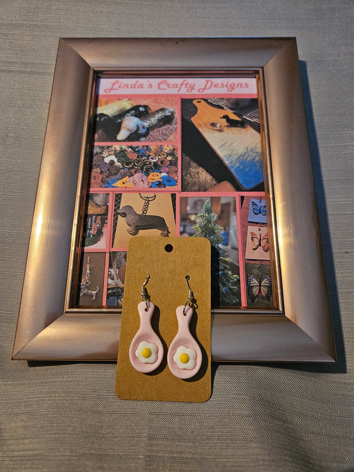 Plastic/Metal Earrings (Hook) - Fry Yay #333