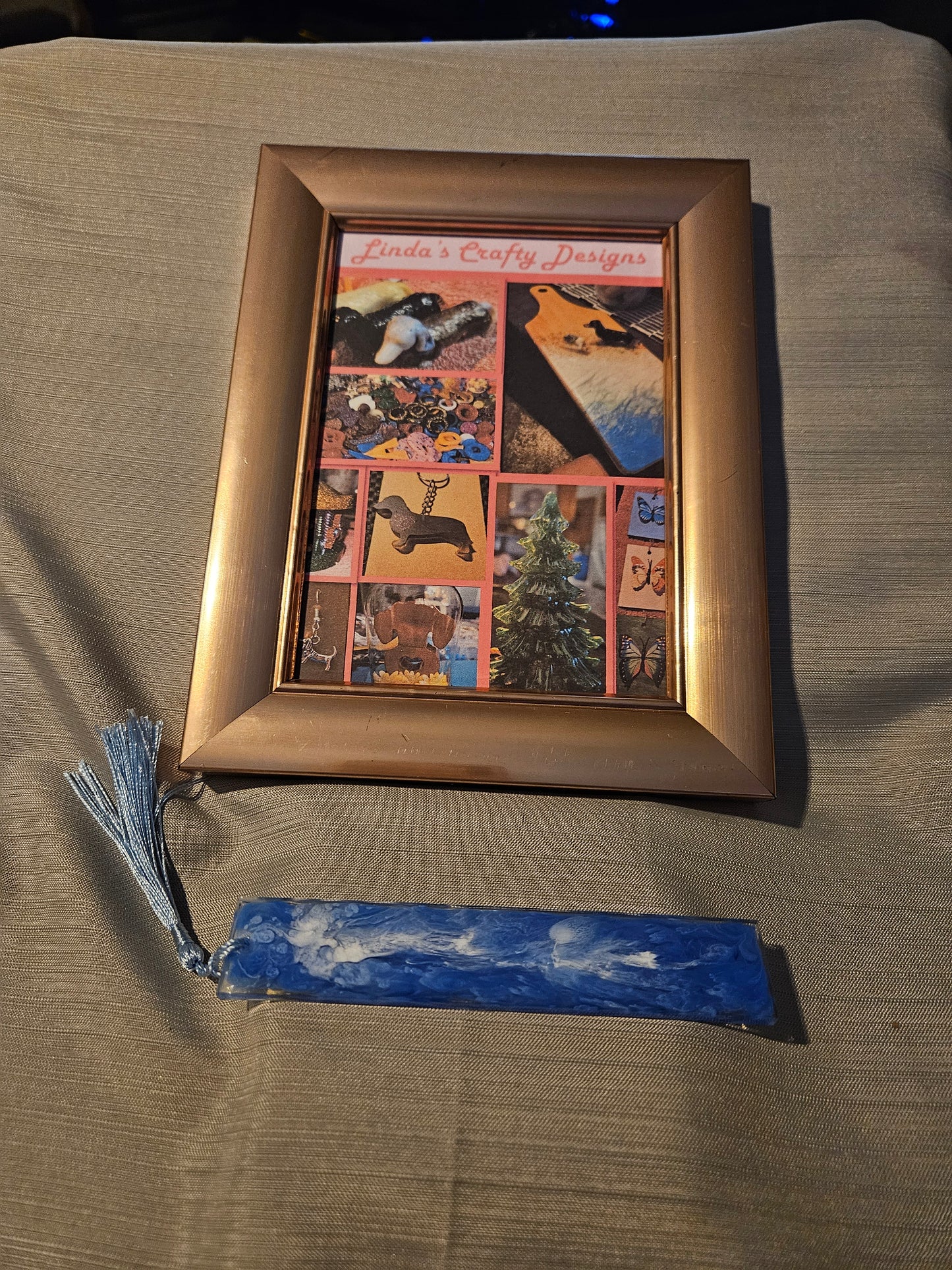 Resin Bookmark - Blue Ocean #118