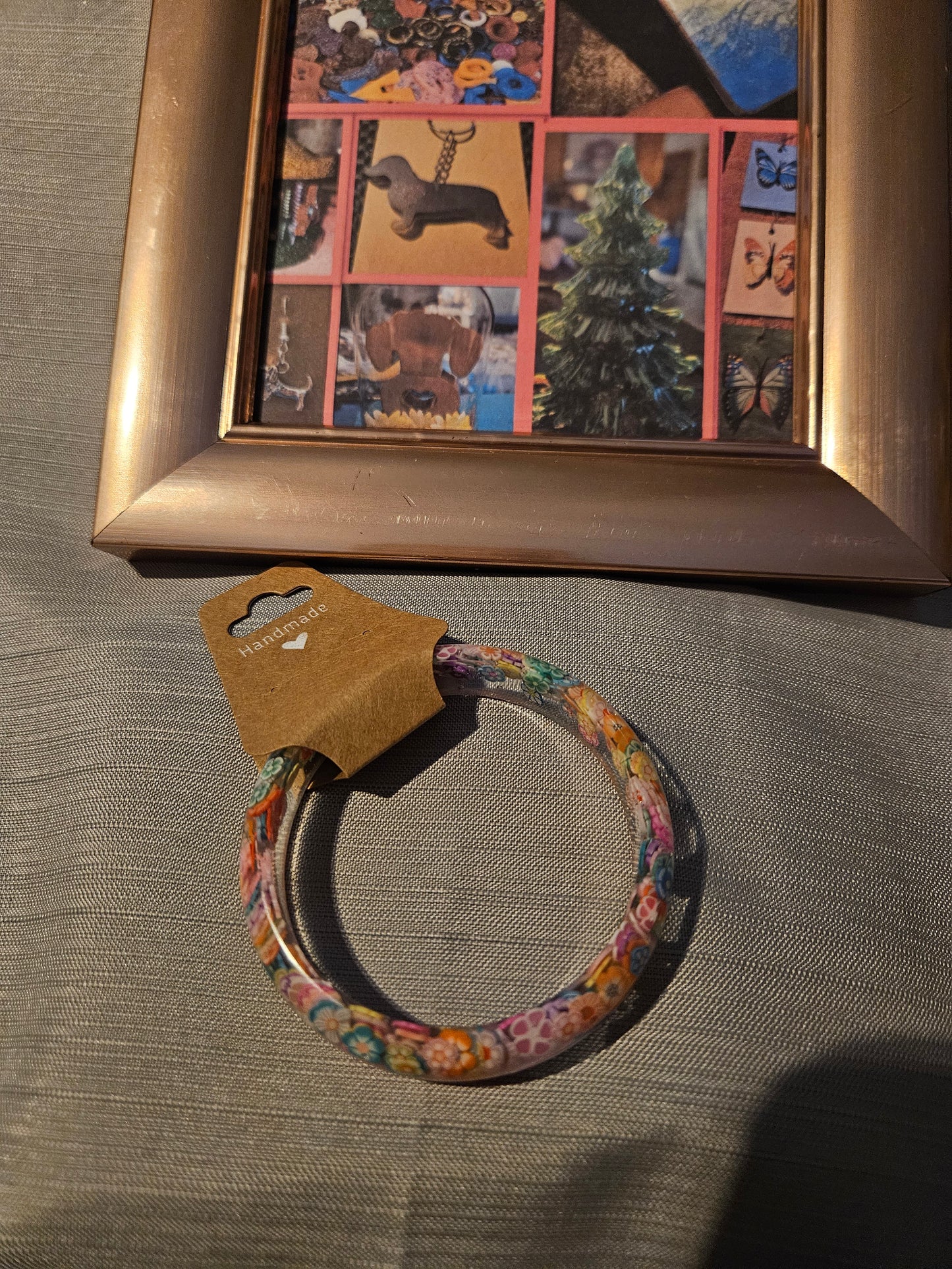 Resin Bracelet - Flower Confetti #170