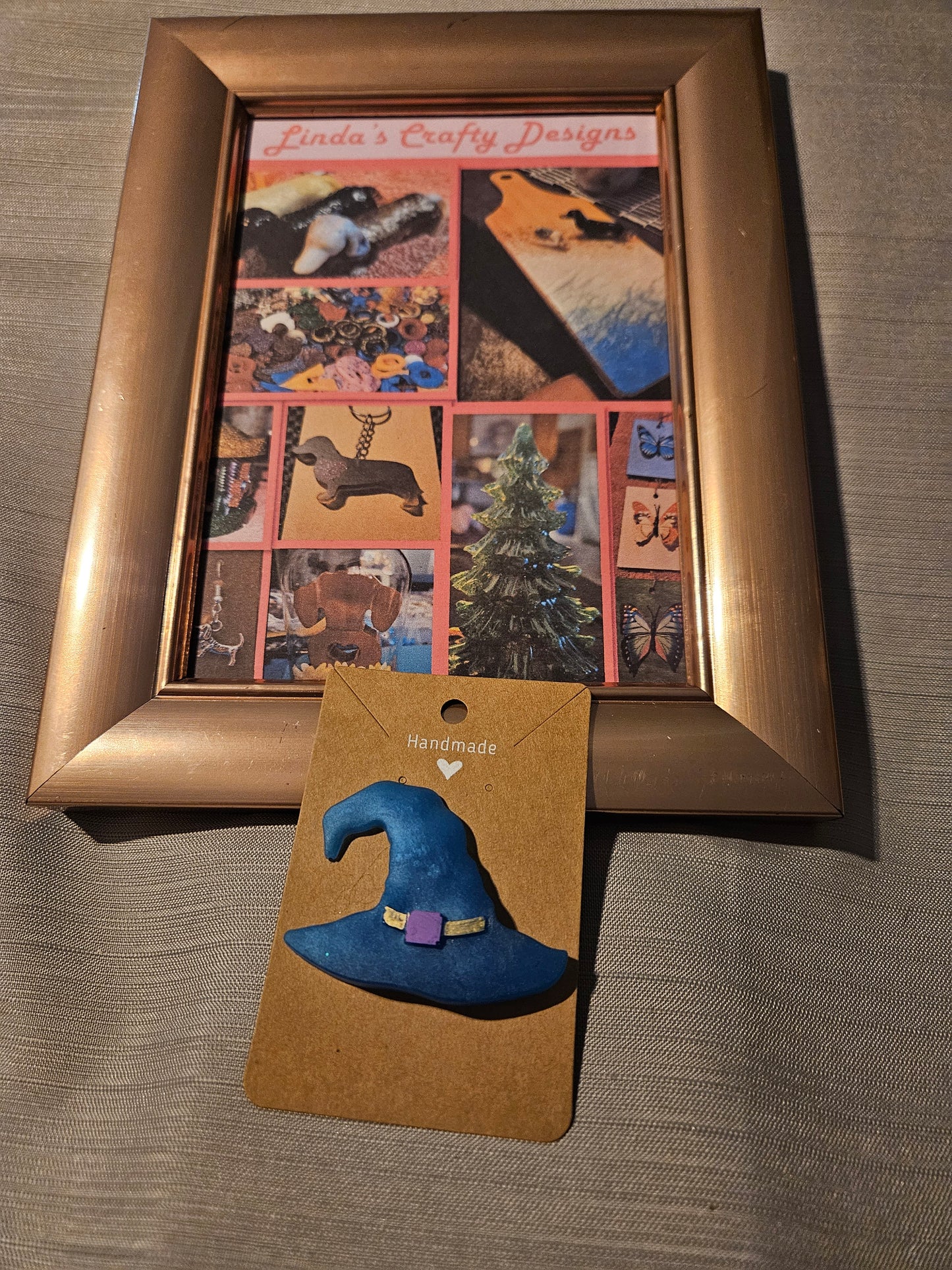 Resin Pin - Halloween Blue Witch Hat #80