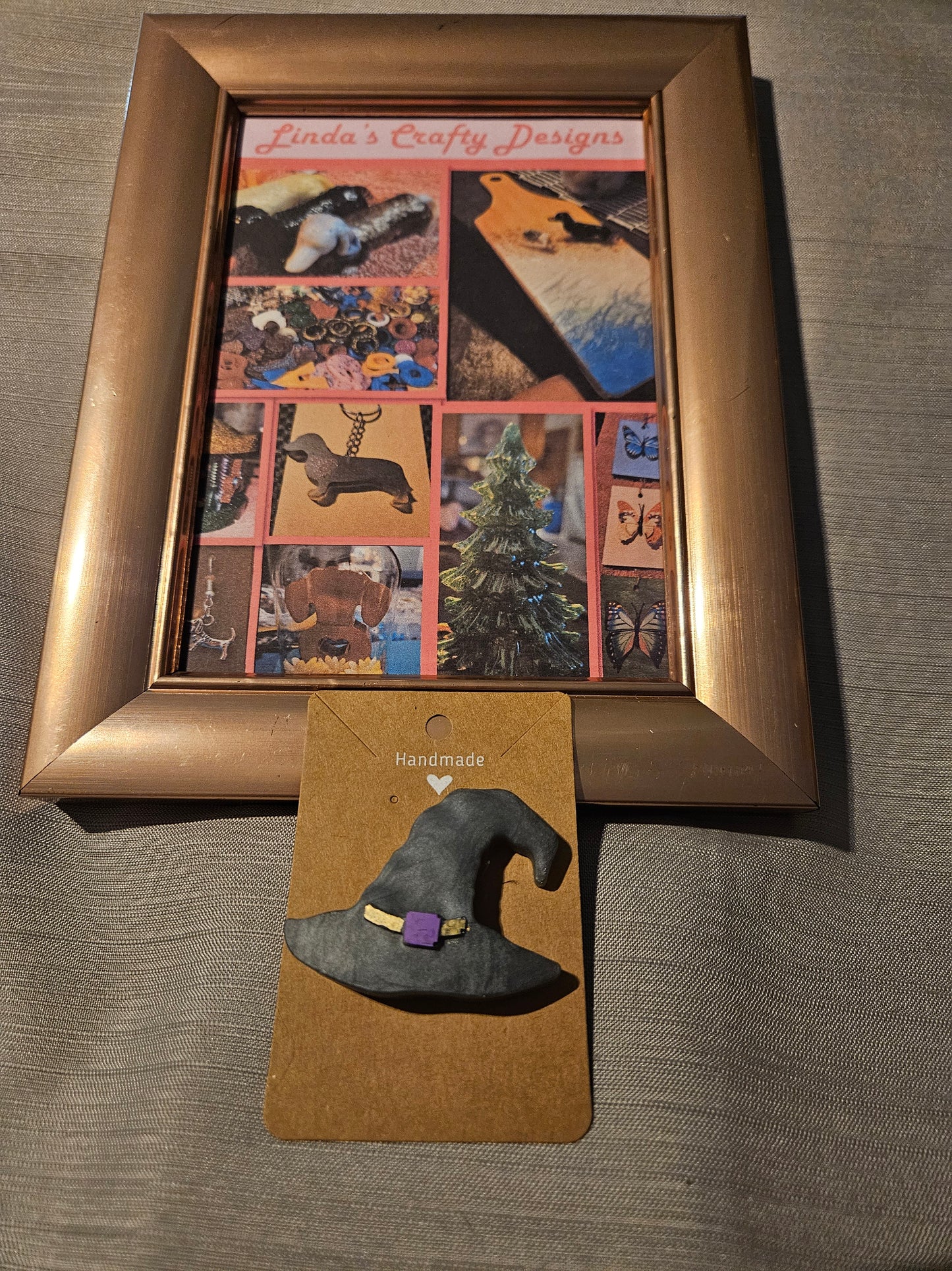 Resin Pin - Halloween Grey Witch Hat #81