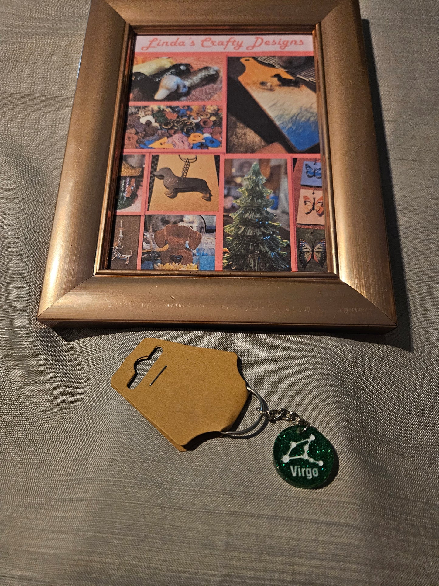 Resin Keychain - Astrological Sign - Virgo #153