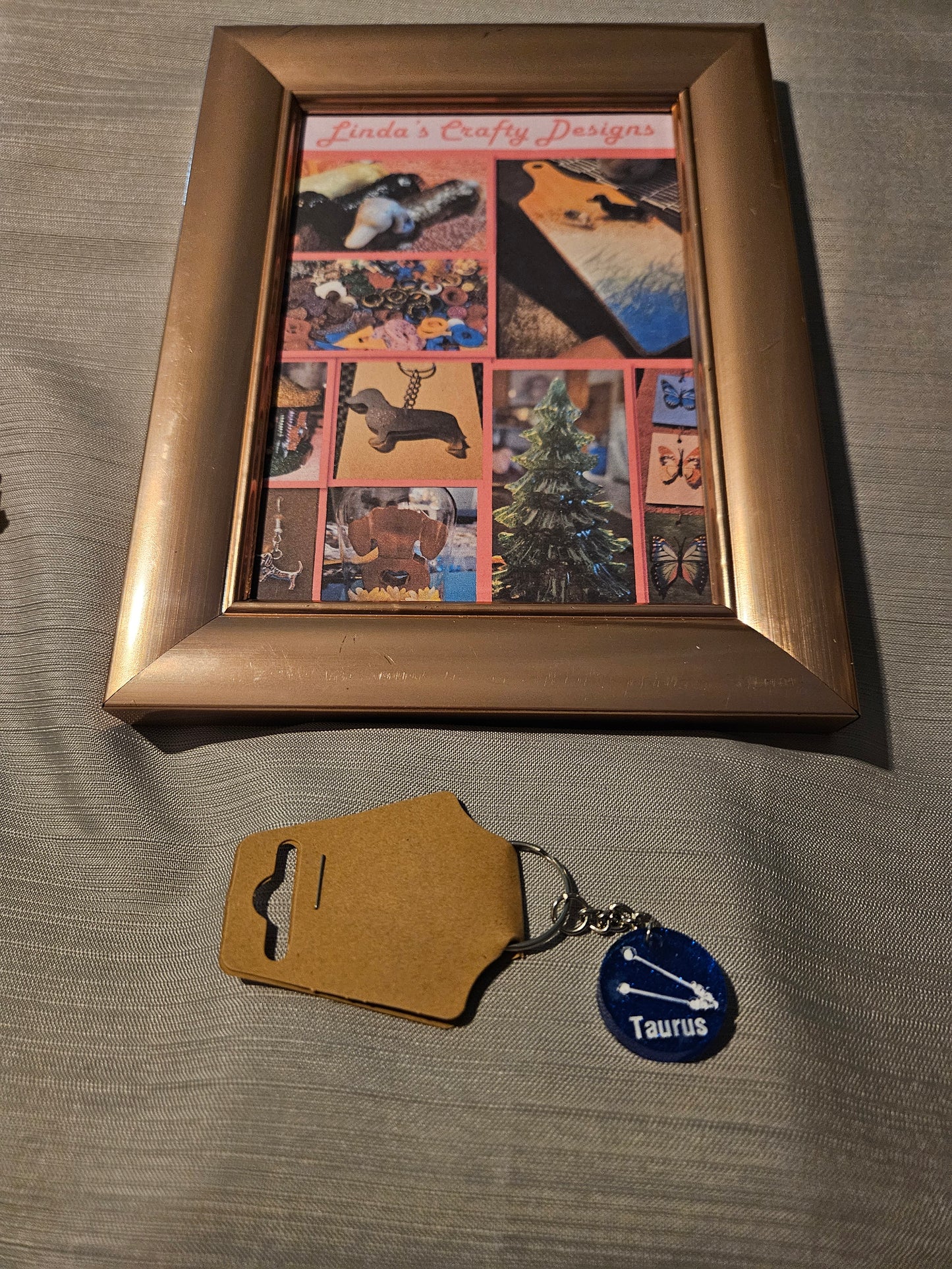Resin Keychain - Astrological Sign - Taurus #152