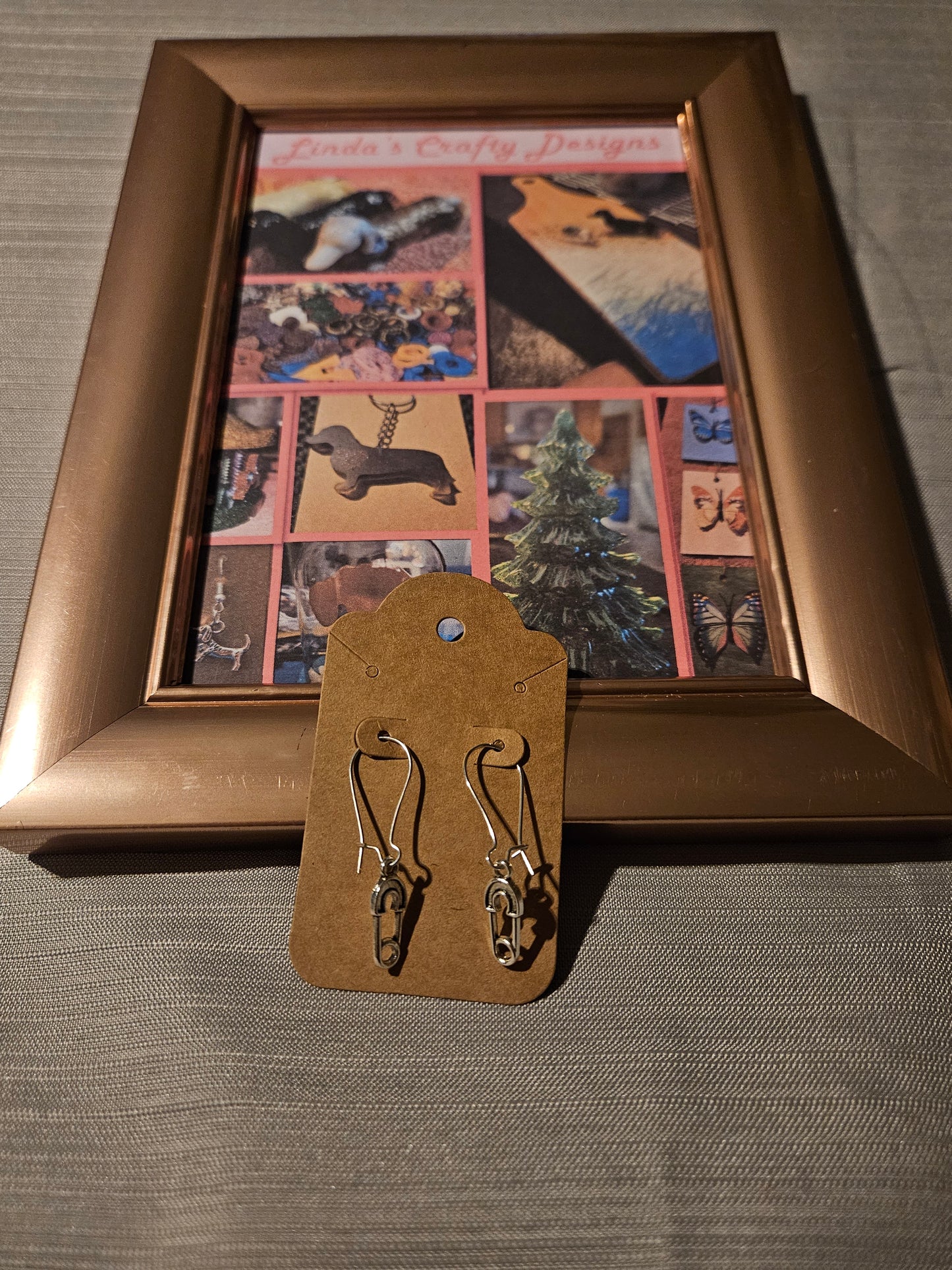 Metal Earrings (Hook) - Diaper Pins #319