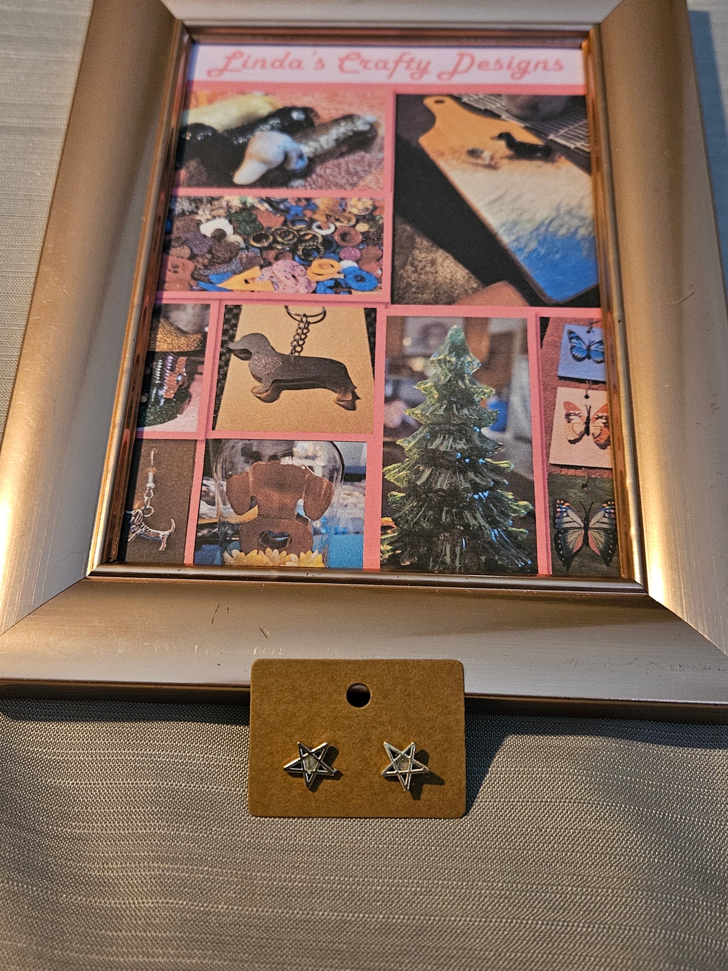 Metal Earrings (Posts) - Stars #436