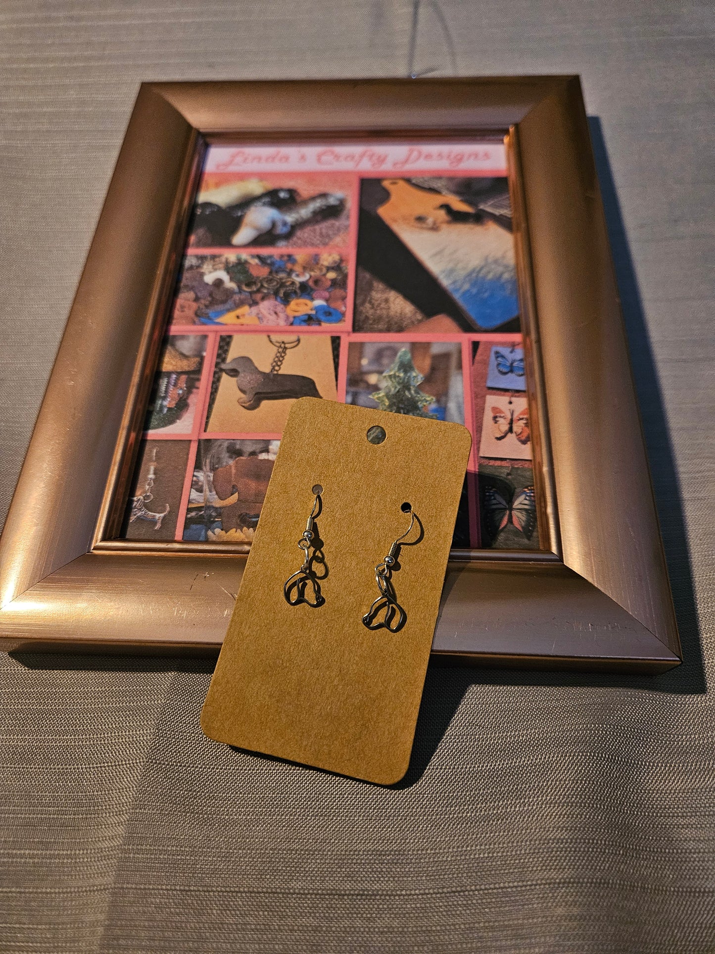 Metal Earrings (Hook) - Doxie Heads #1123. 1124. 1125. 1126