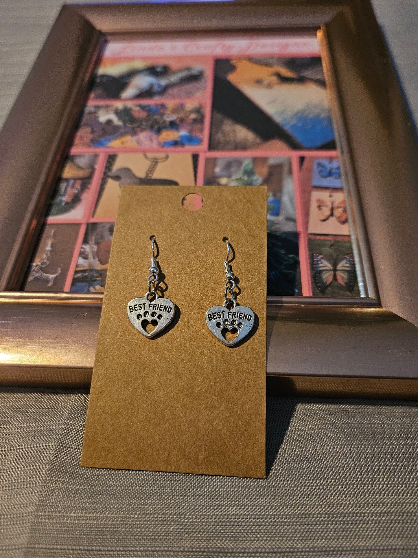 Metal Earrings (Hook) - Best Friends #1134. 1135
