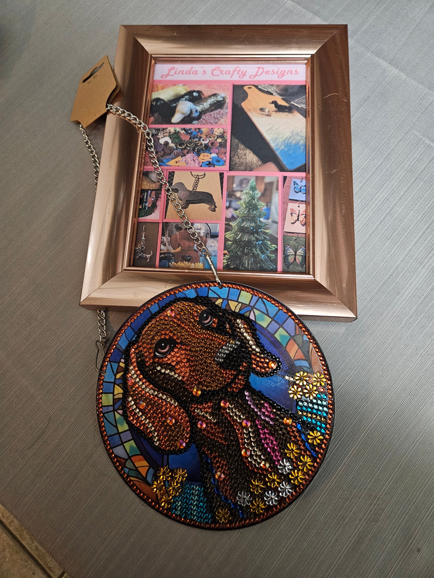 Diamond Art Suncatcher - Dachshund #658. 659. 660