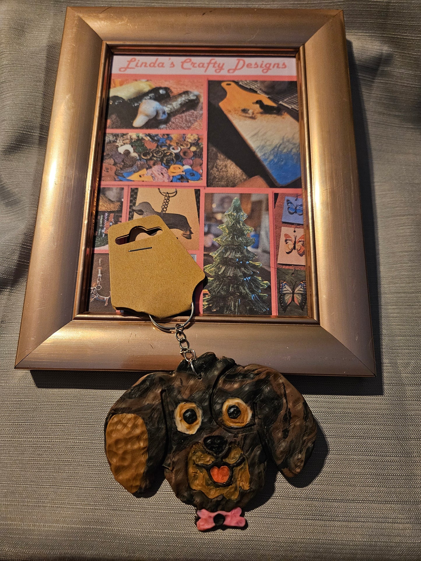 Polymer Clay Keychain - Poochie Smile #753