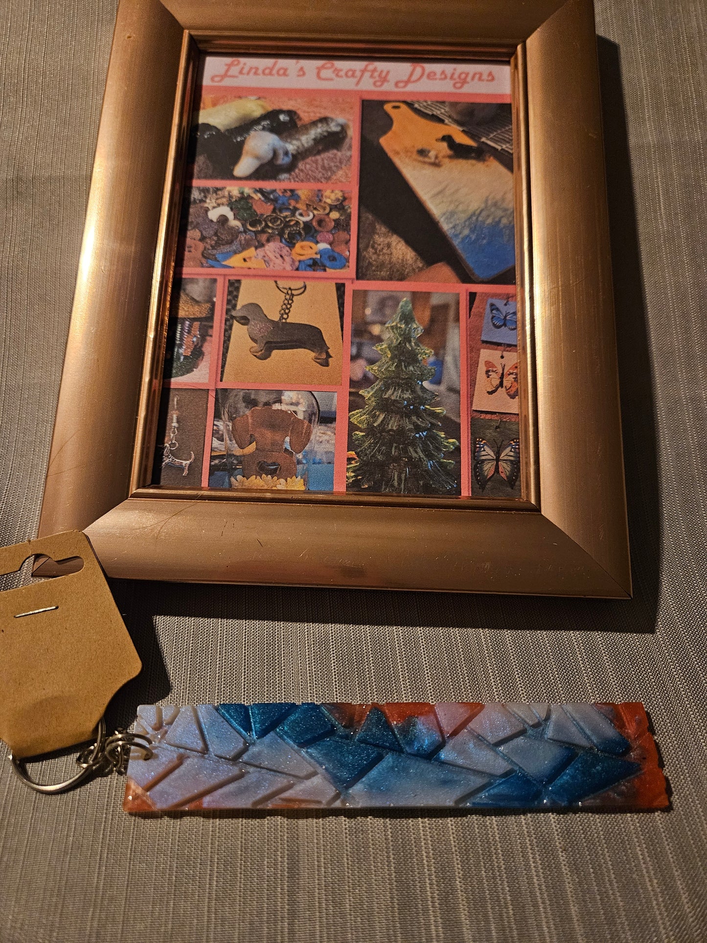 Resin Bookmark - Broken Glass #164