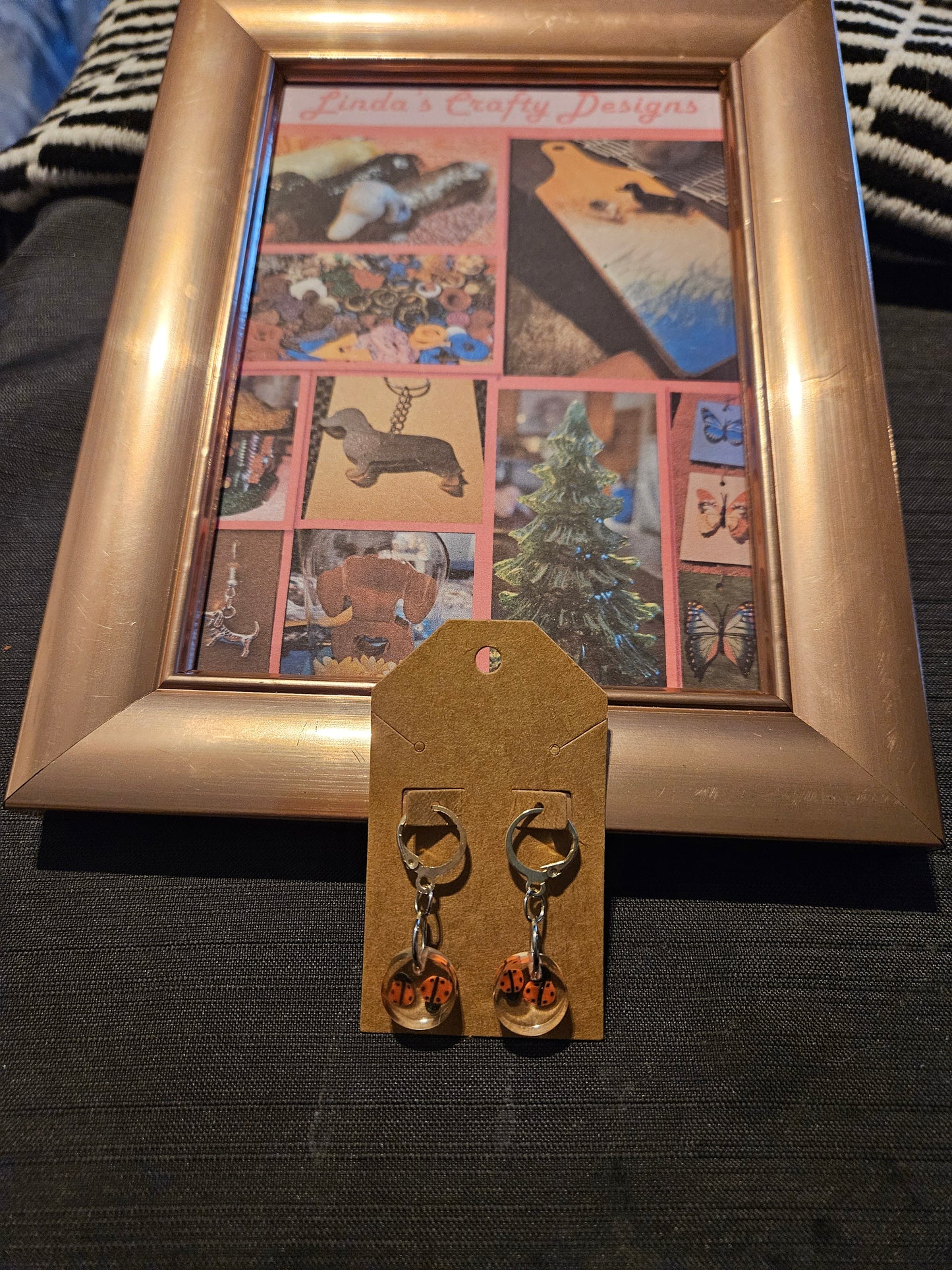 Resin/Metal Earrings (Full Hook) - Lovely Ladies #1206