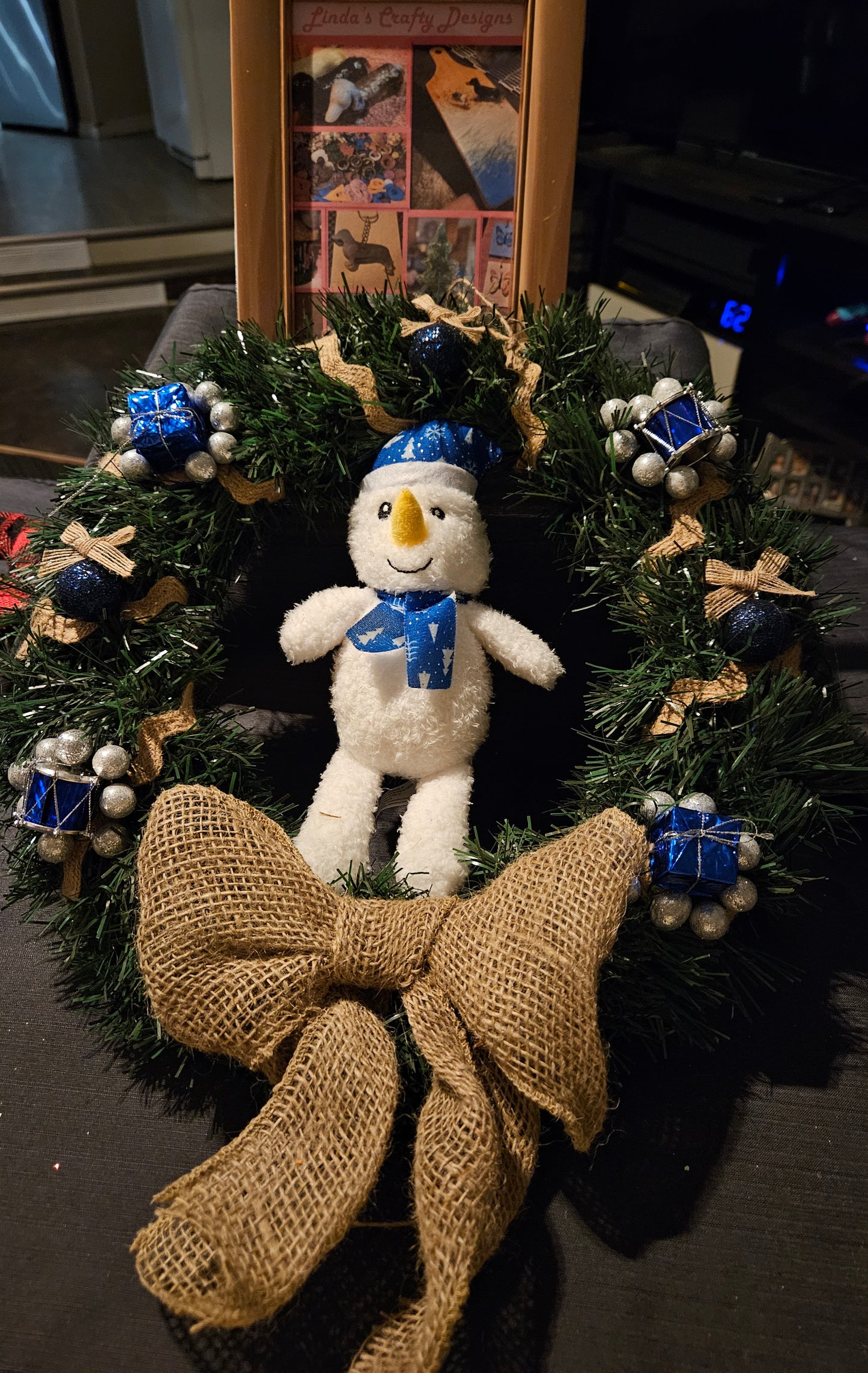 Holiday Snowman Wreath #1225