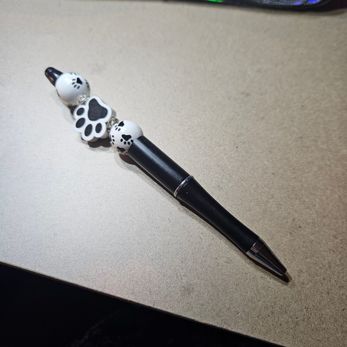 Paw Print Pen - Black and White #1423