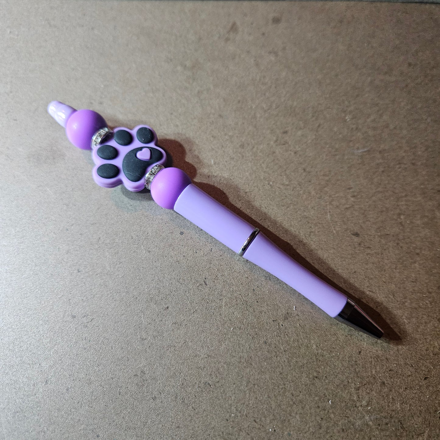 Paw Print Pen - Purple and Black #1420