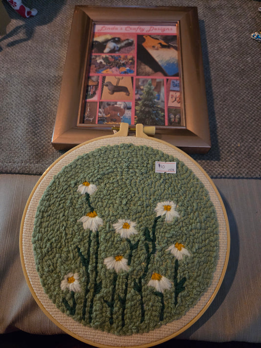 Wool Art - Flowers in Field #1456