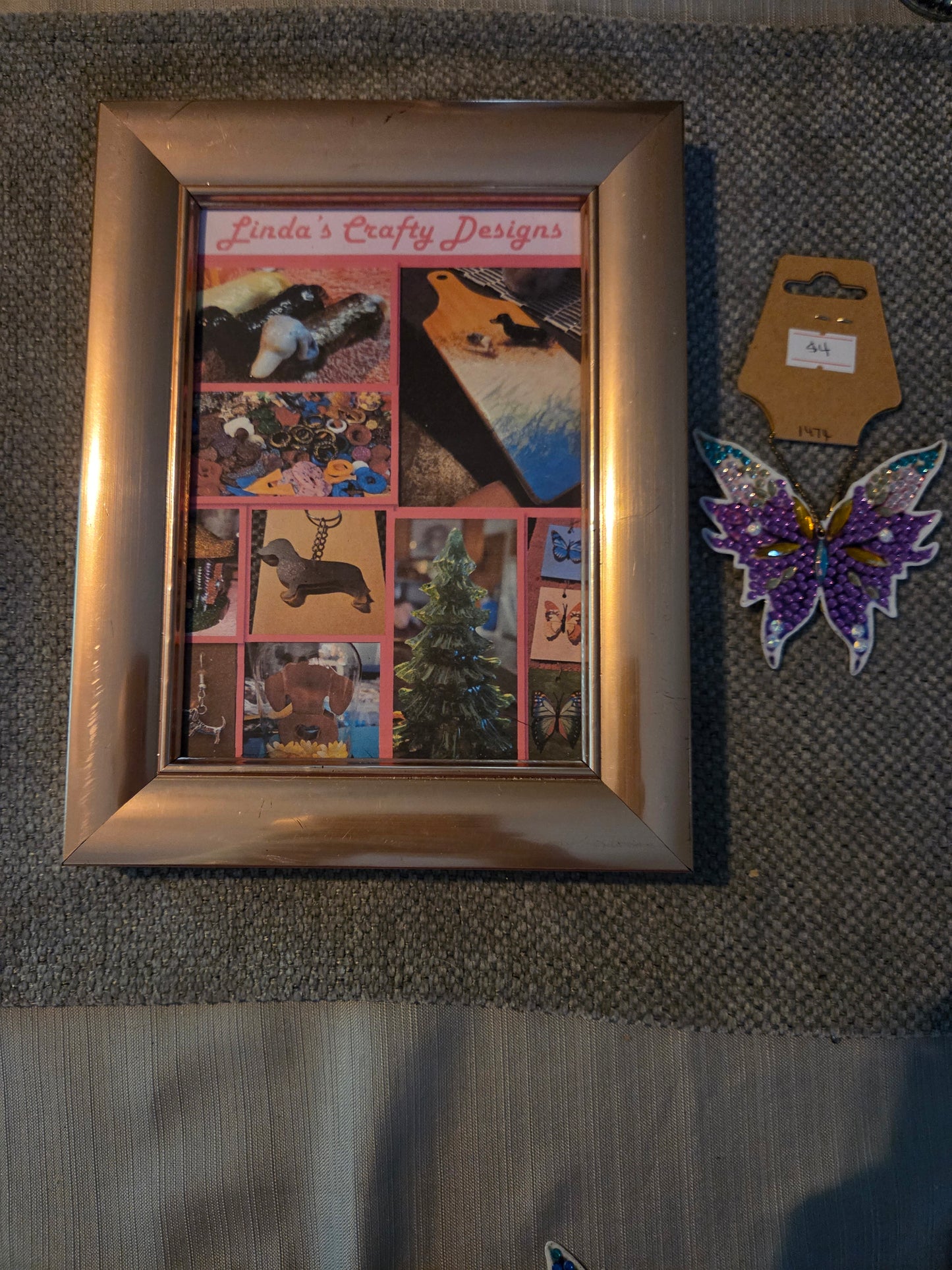 Diamond Art Ornament/Keychain - Butterfly 1 #1474
