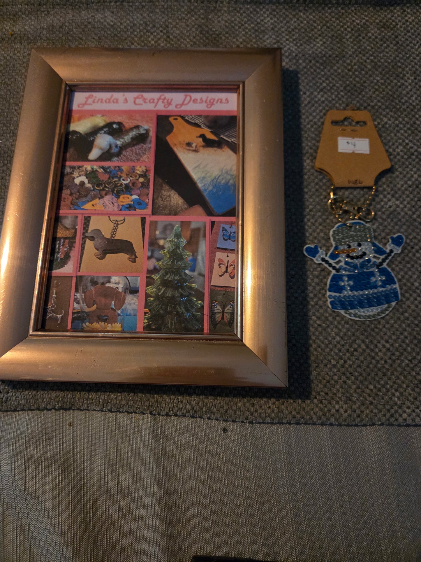 Diamond Art Ornament/Keychain - Snowman 9 #1486