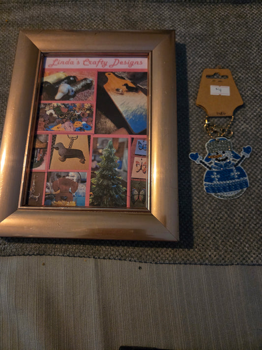 Diamond Art Ornament/Keychain - Snowman 9 #1486