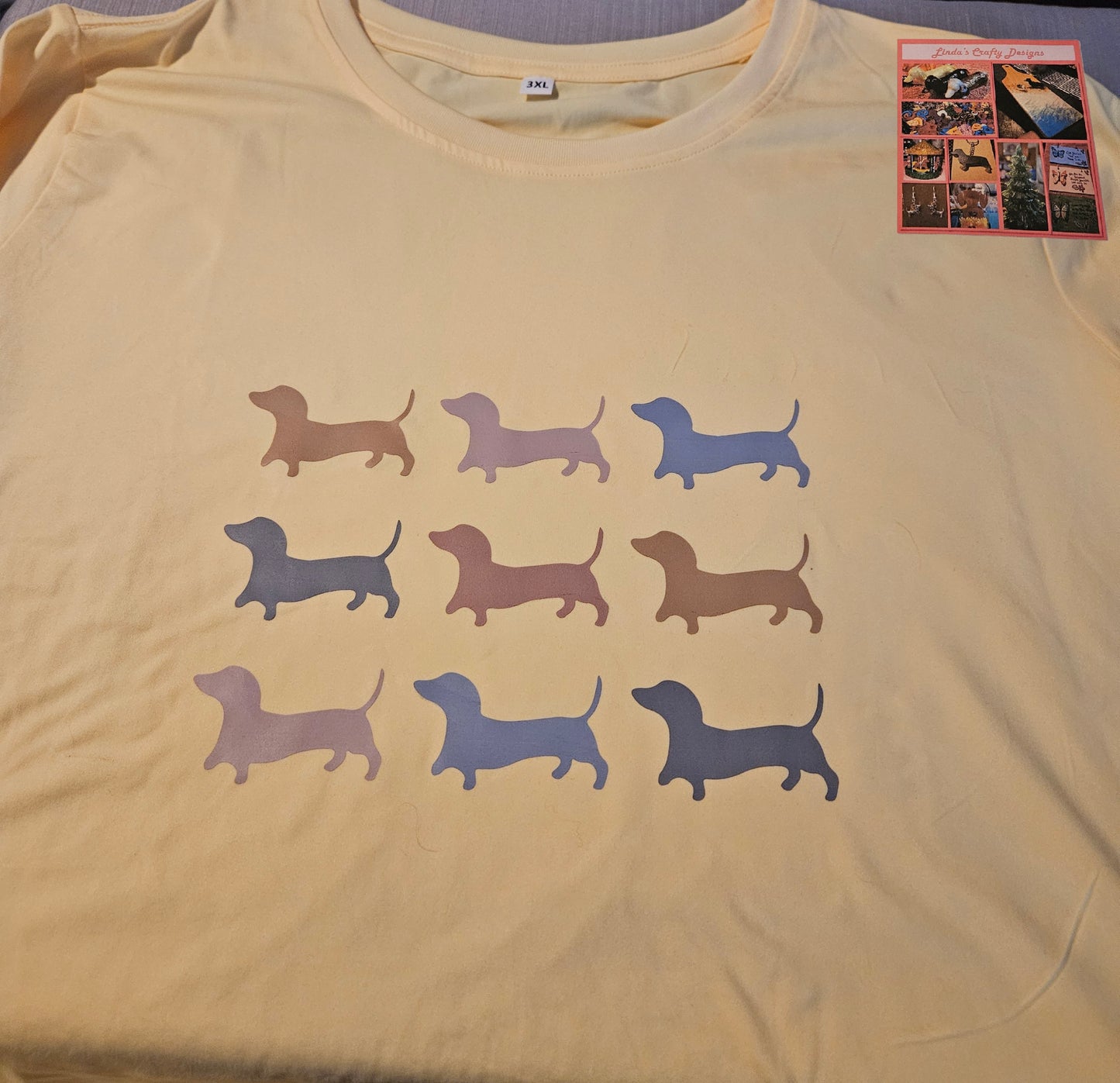T-Shirt - Nine Walking Dachshunds - 3XL #1032