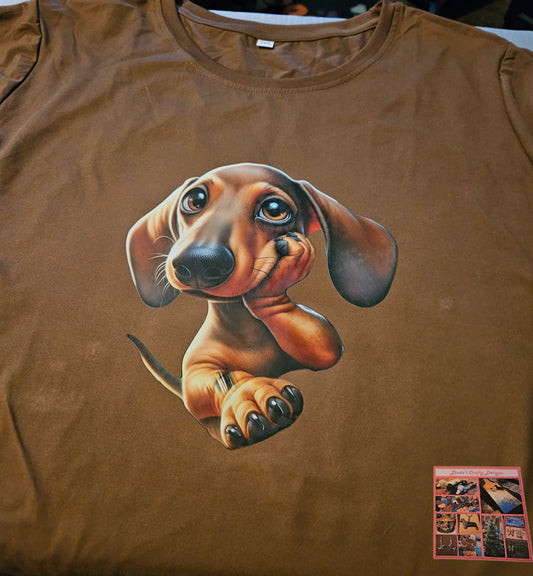 T-Shirt - Smiling Dachshund - 3XL #1031