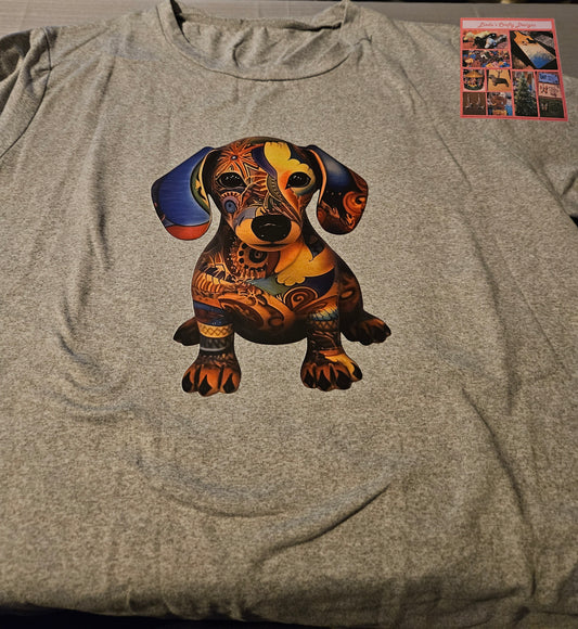 T-Shirt - Mosaic Dachshund - XL #1038