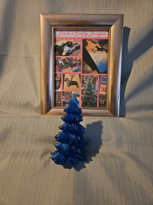 Resin Holiday Tree - Blue #906