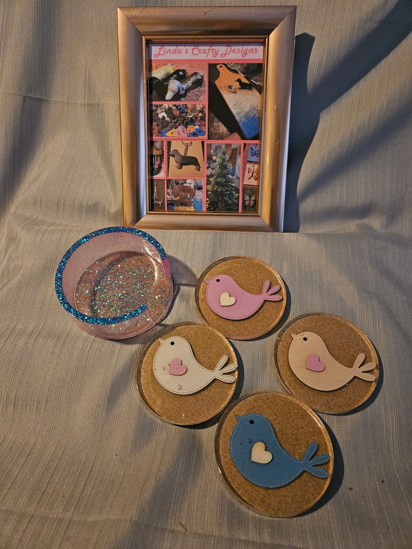 Resin Coasters - Birds (Round) #920