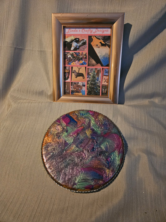 Wood and Resin Hotplate - Swirls #929
