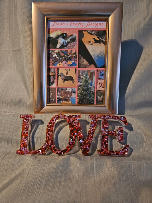 Resin Sign - Love #923
