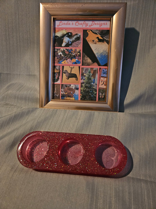 Resin Candle Holder - Three's a Charm #855