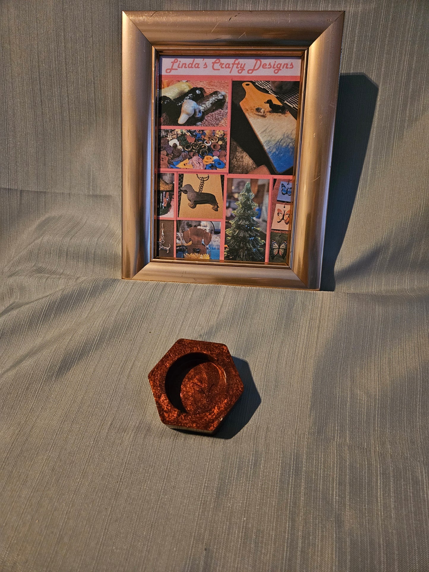 Resin Candle Holder - Hexy Hexagon #851