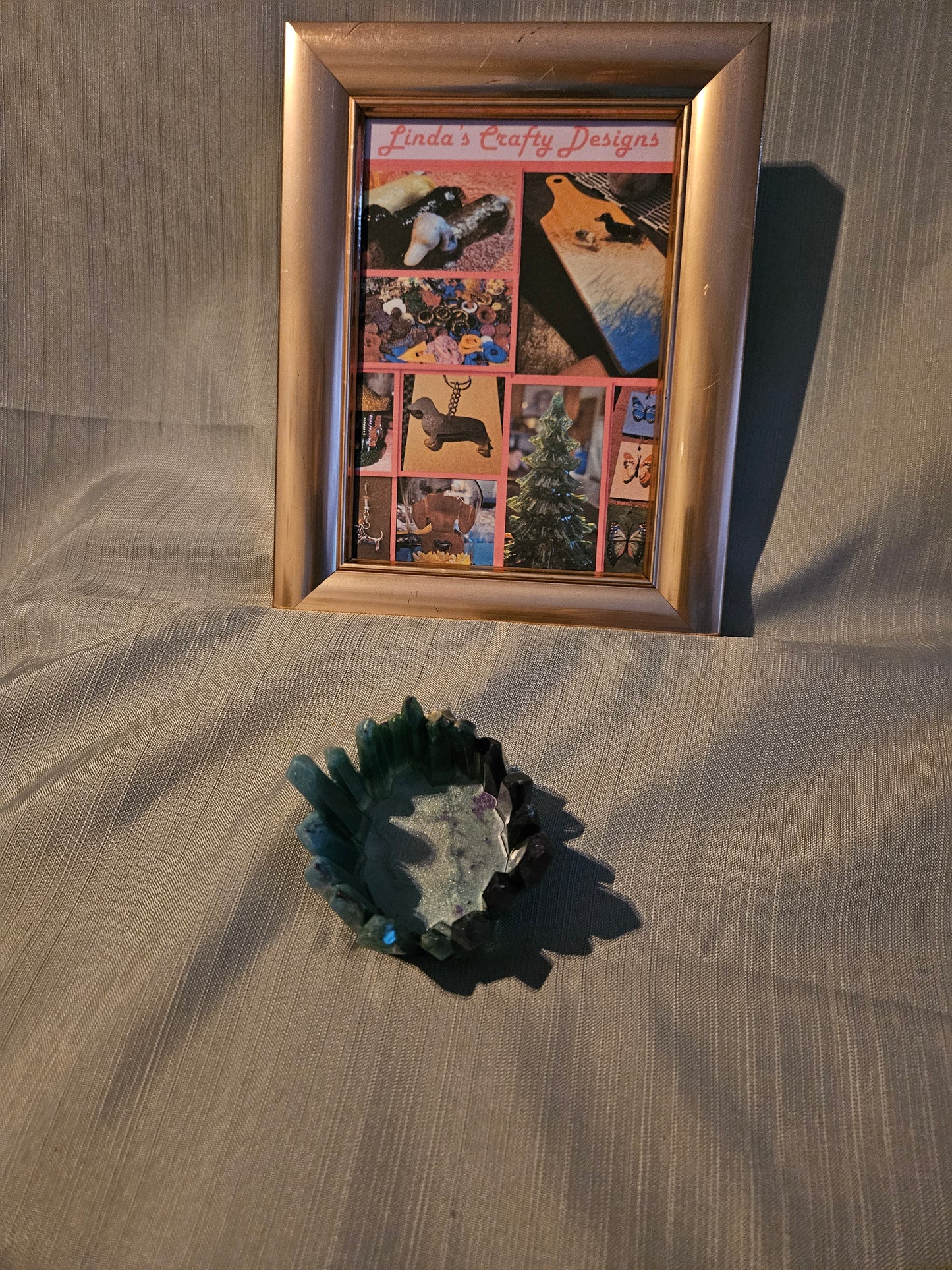 Resin Candle Holder - Jagged Krypto #853