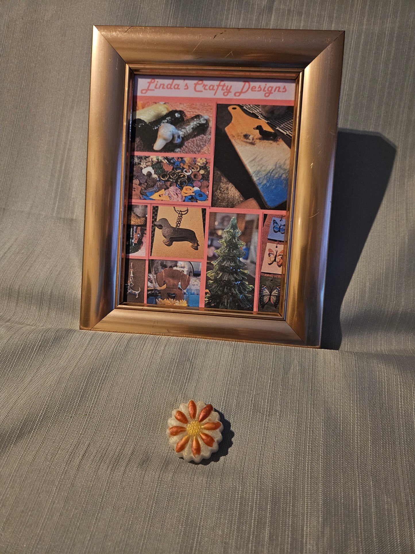 Resin Magnets - Pink Flower #865. 866