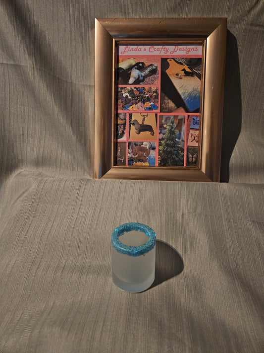 Resin Shot Glass - Blue Stars #843