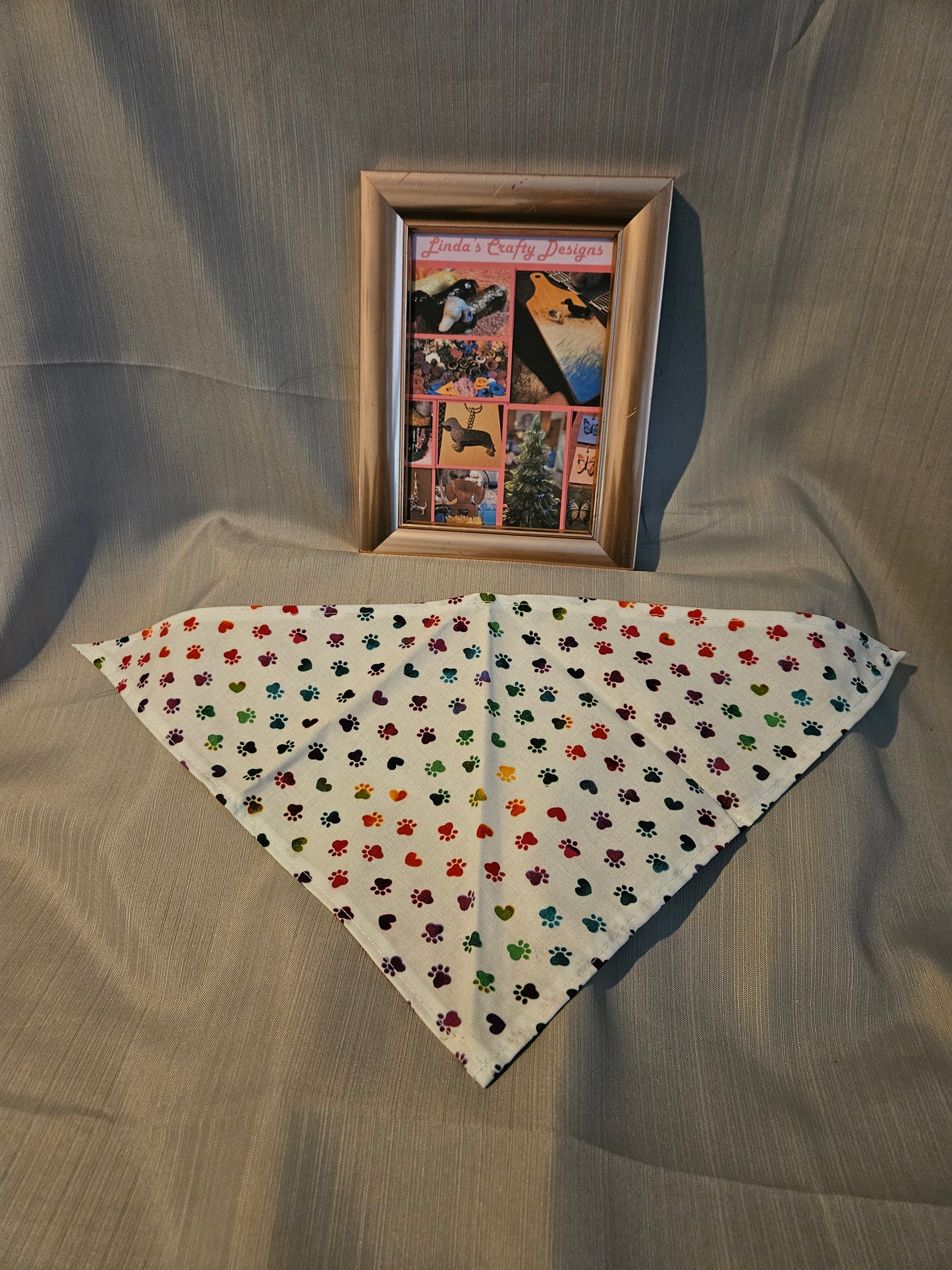 Dog Bandana - Rainbow Paw Prints #981, 982
