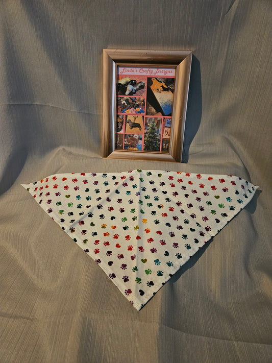 Dog Bandana - Rainbow Paw Prints #981, 982