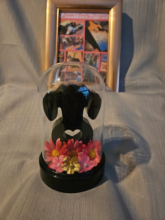 Resin Figurine - Dachshund in Dome #933