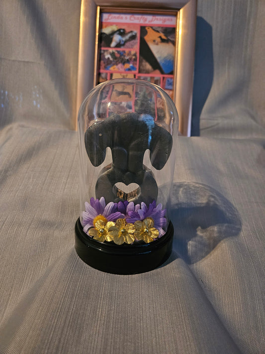 Resin Figurine - Dachshund in Dome #934