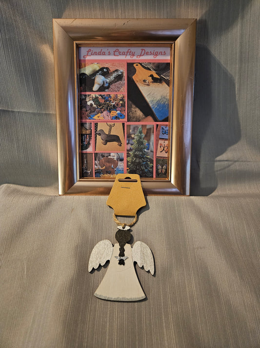 Wood Ornament - Angel #532. 533. 534