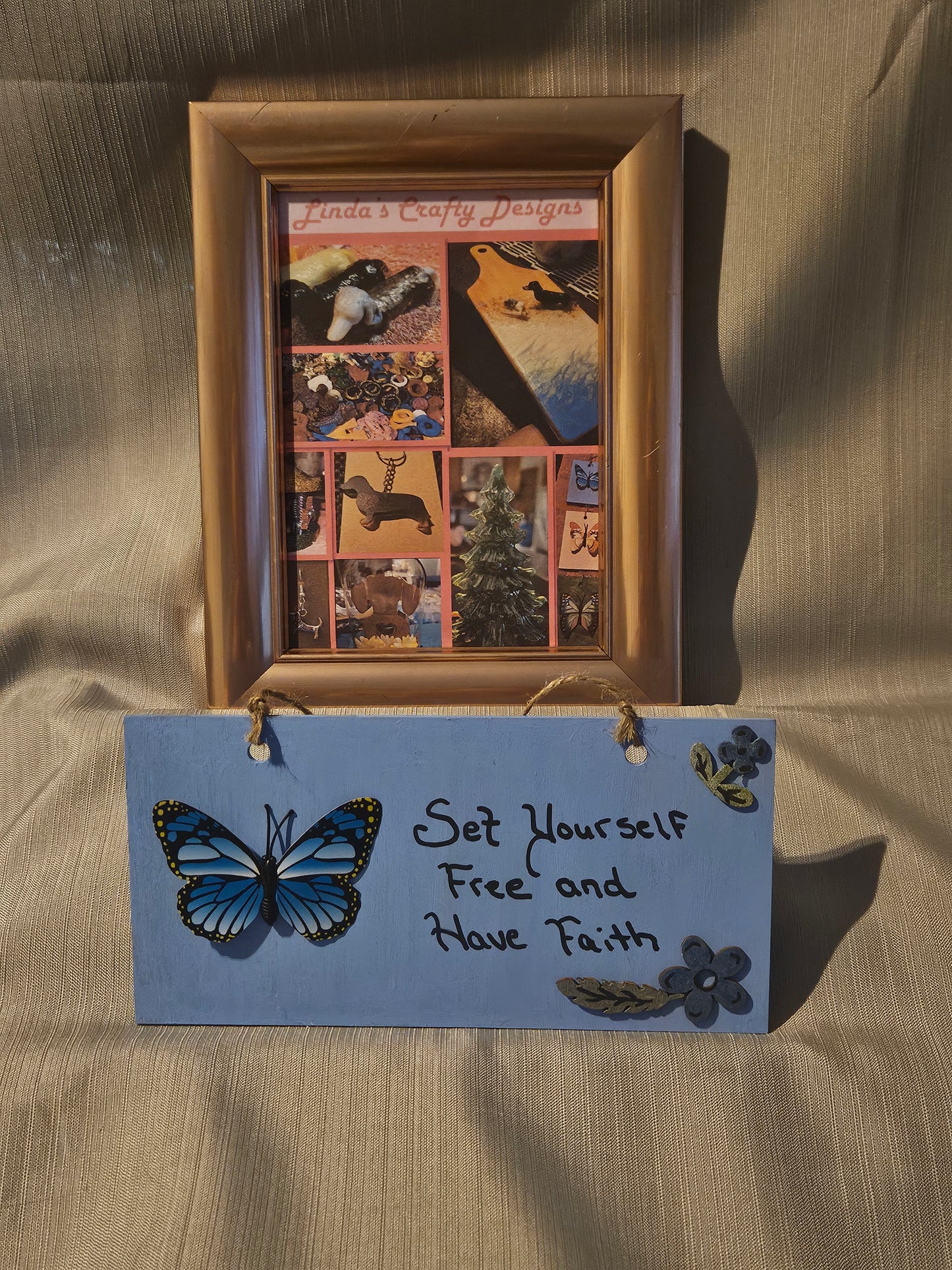 Wood Sign - Set Yourself Free and Have Faith #454