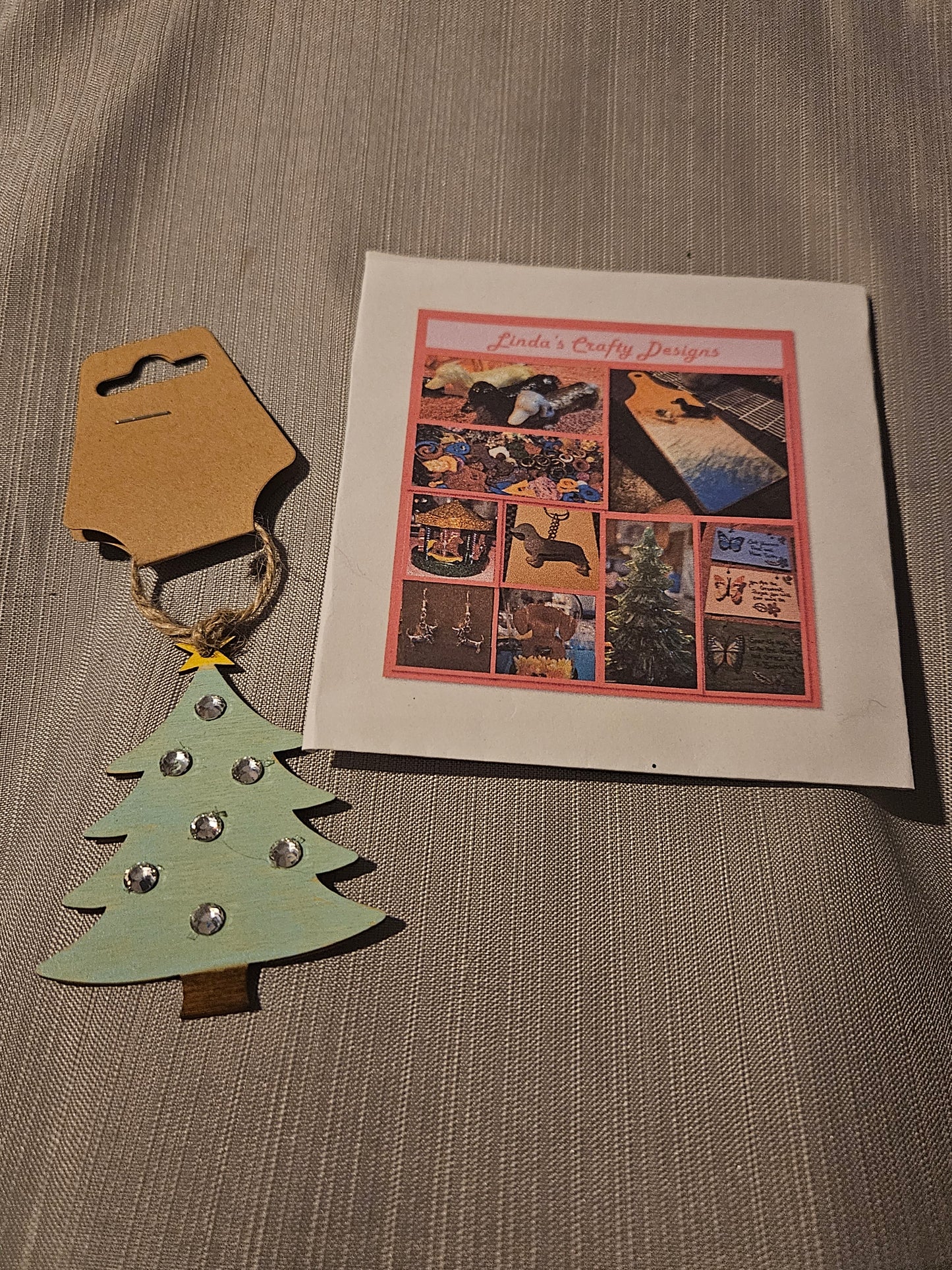Wood Ornament - Little Tree - Light Green #537
