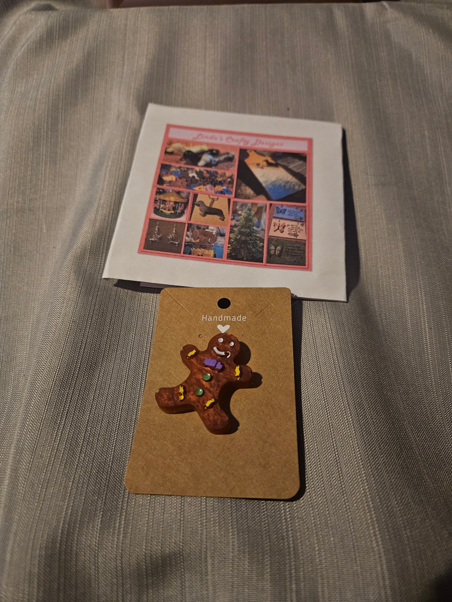 Resin Pin -  Holiday Gingerbread Man #602. 603. 604. 605