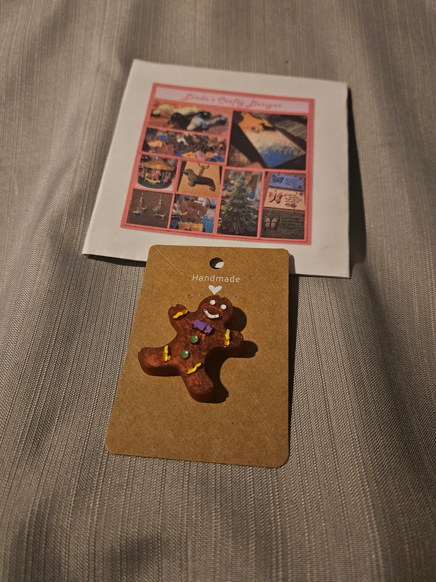 Resin Pin -  Holiday Gingerbread Man #602. 603. 604. 605