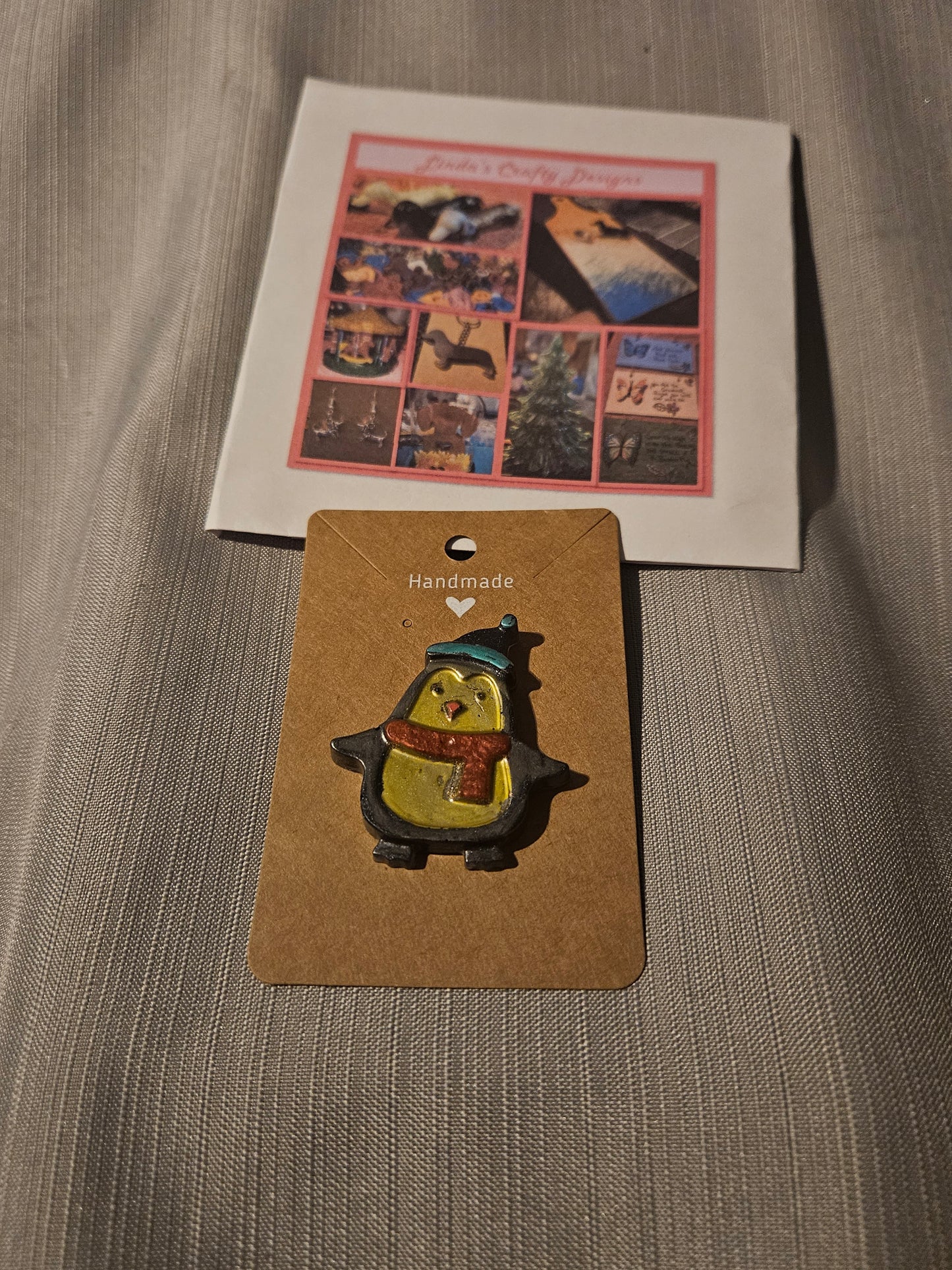 Resin Pin -  Holiday Penguin Hat and Scarf #598. 599. 600. 601