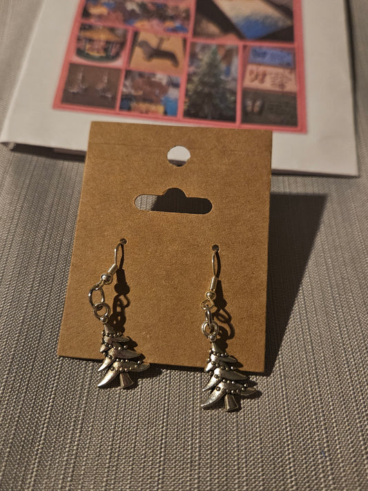 Metal Earrings (Hook) - Holiday Trees #622